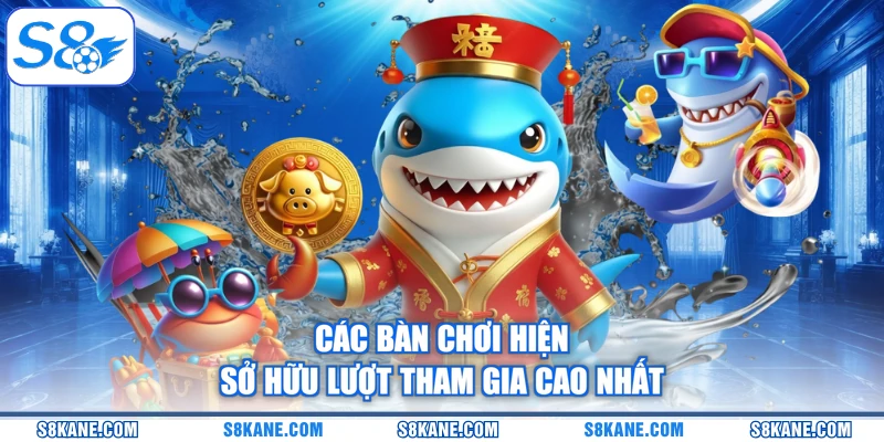 Các bàn chơi hiện sở hữu lượt tham gia cao nhất