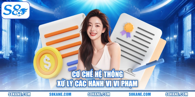 Cơ chế hệ thống xử lý các hành vi vi phạm