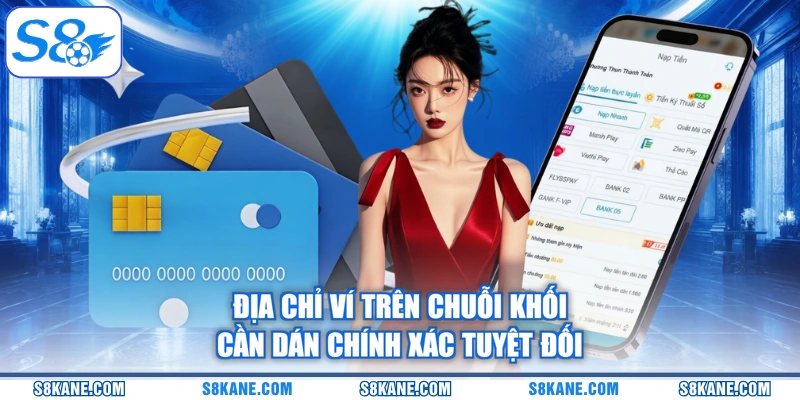 Địa chỉ ví trên chuỗi khối cần dán chính xác tuyệt đối
