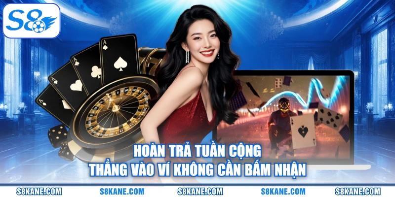 Hoàn trả tuần cộng thẳng vào ví không cần bấm nhận